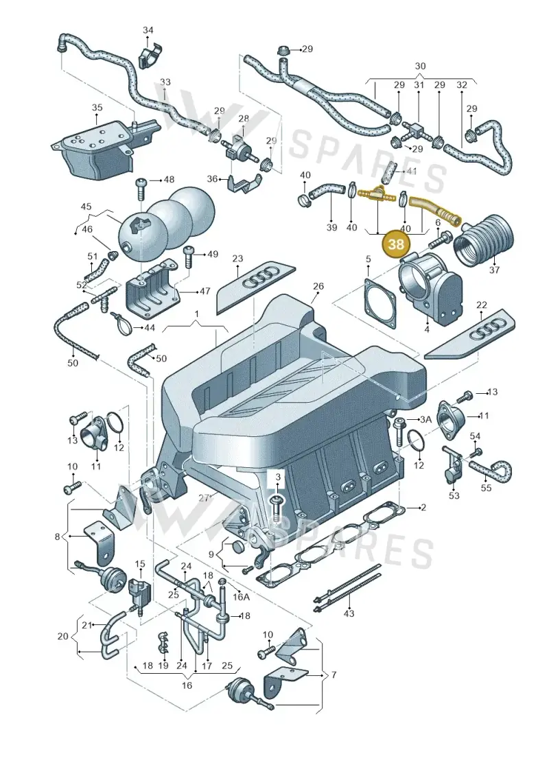 079133751D — Audi R8 qu. 5.2 (2012-2015) diagram 752133100, position 38