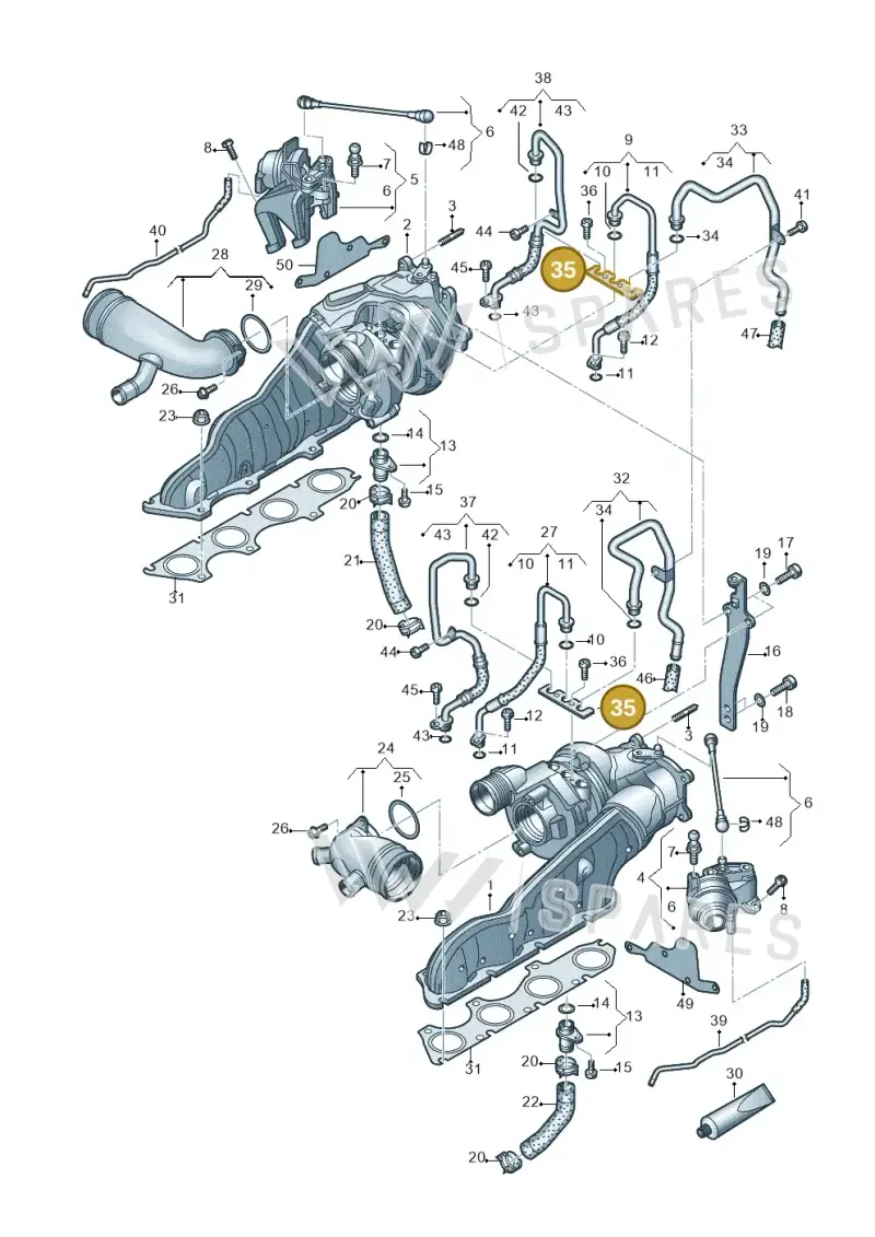 079145337B — Audi A7 Sportback (2014-2018) diagram 696145250, position 35
