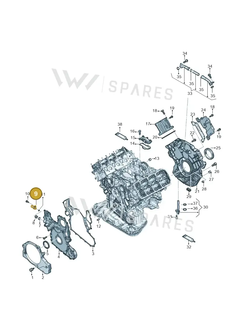 079919525C — Audi Q8 Quattro 3,0 (2018-) diagram 896103560, position 9