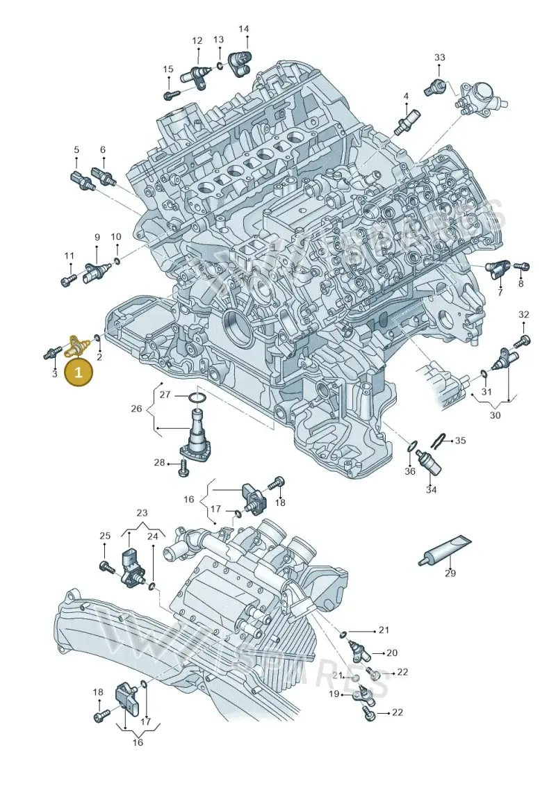 079919525D — Audi RS6 Avant (2013-2018) diagram 717919700, position 1