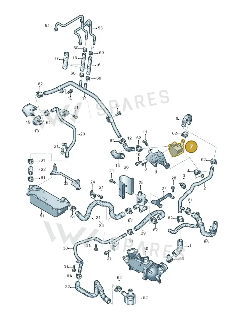 079965561 — Audi A7 Sportback (2010-2015) diagram 711121530, position 7