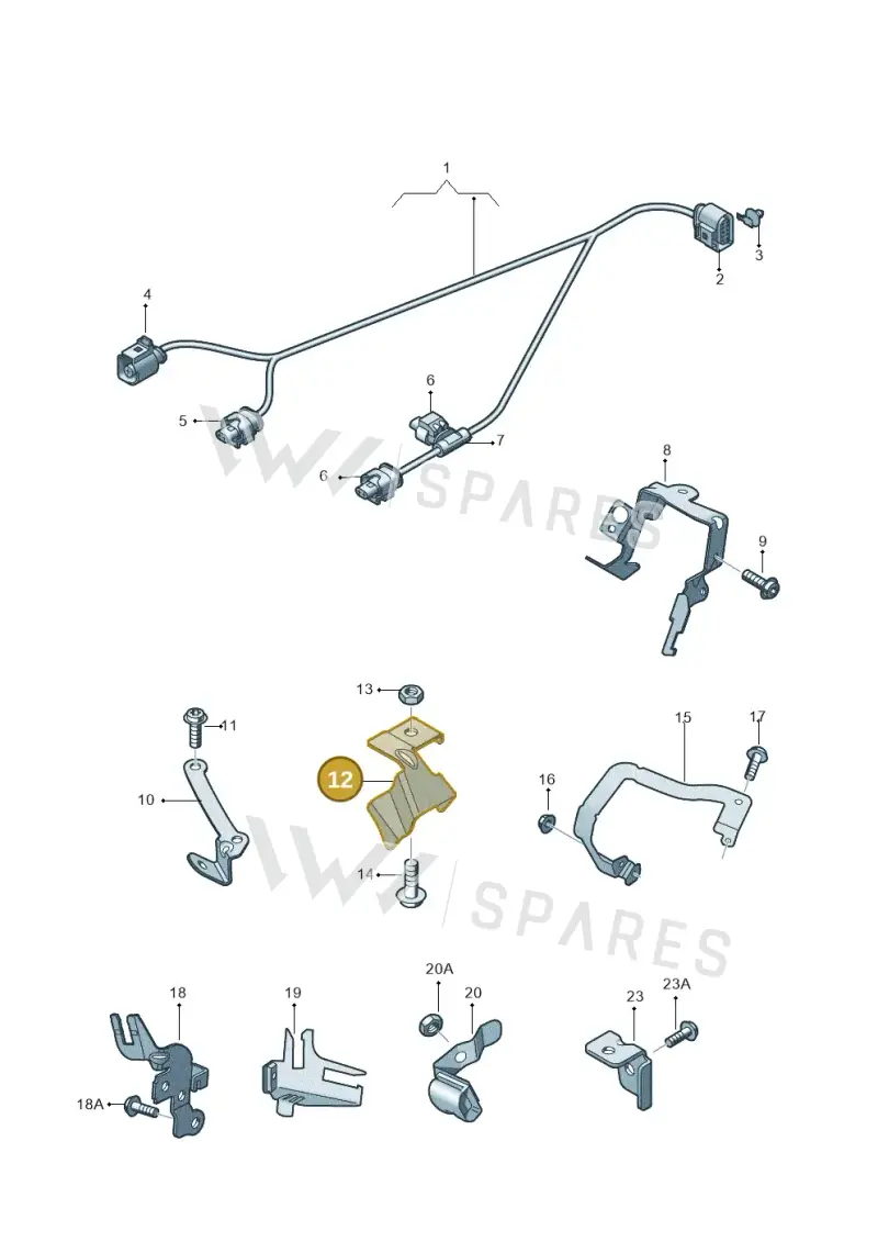 079971845DC — Audi RS6 Avant (2013-2018) diagram 758971620, position 12