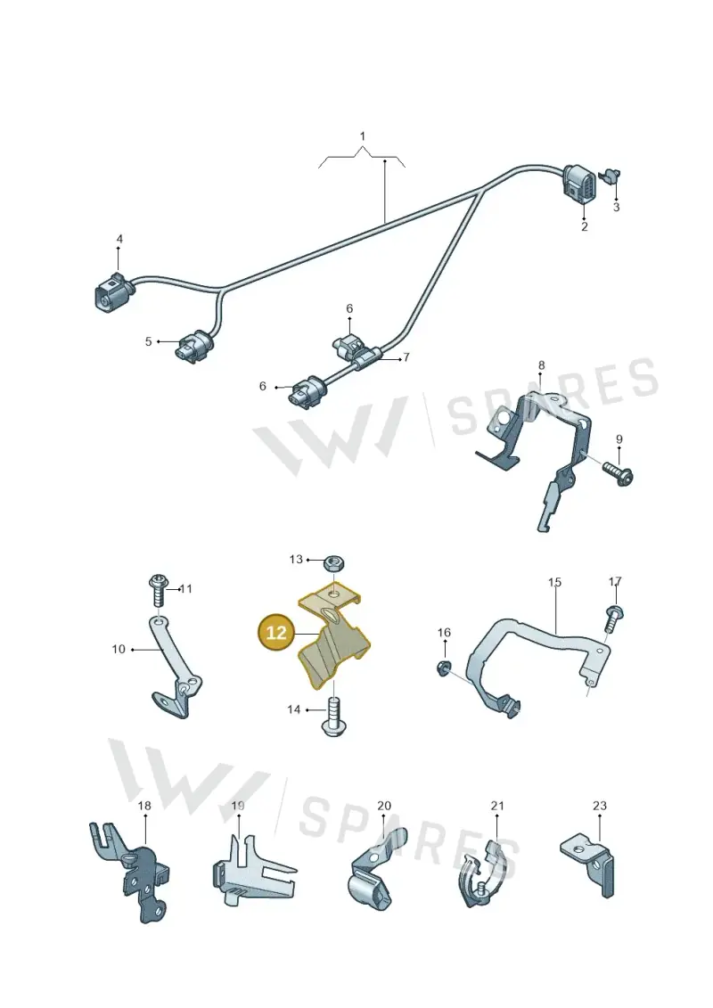 079971845DC — Audi A7 Sportback (2014-2018) diagram 711971760, position 12
