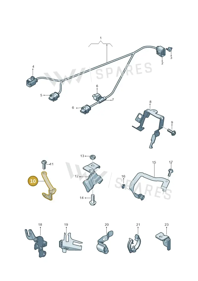 079971845DG — Audi A7 Sportback (2014-2018) diagram 711971760, position 10