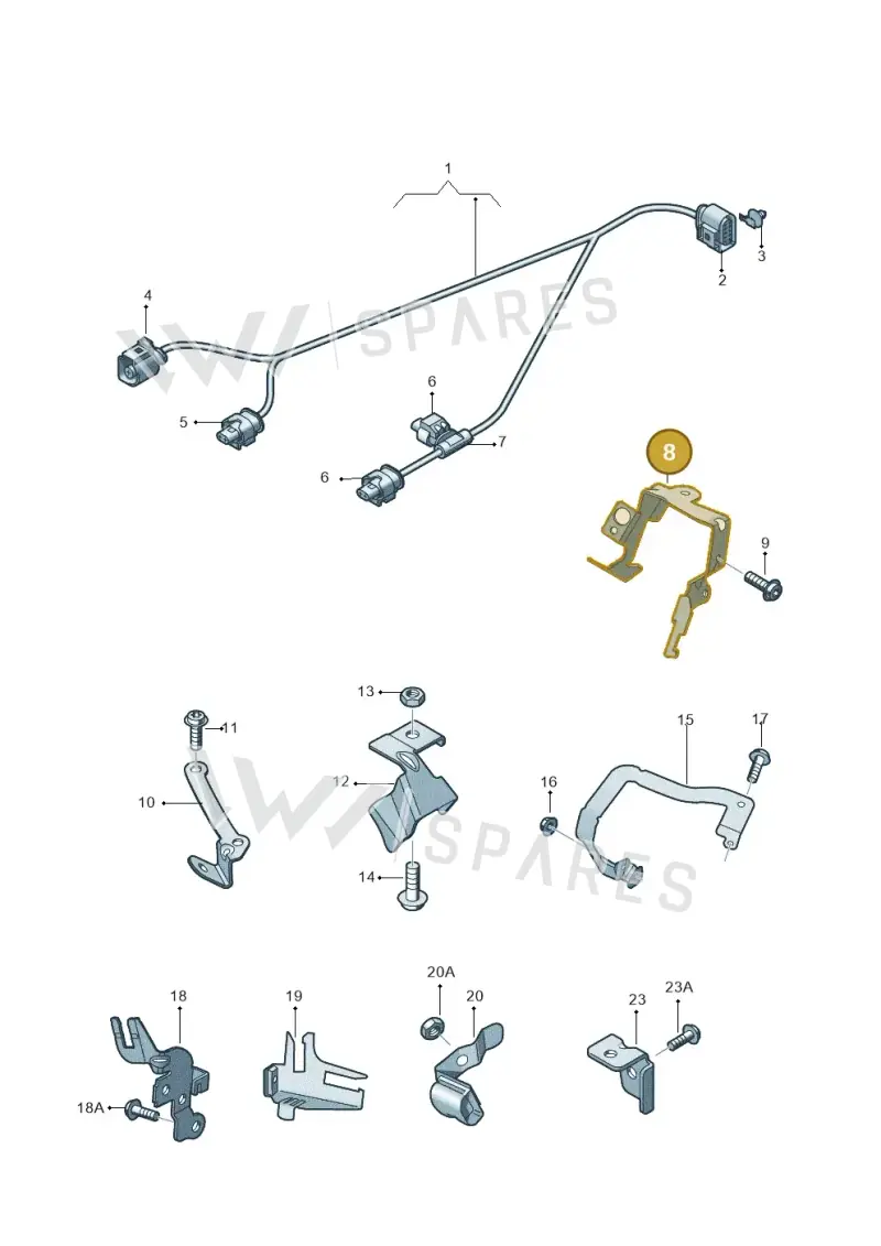 079971845DK — Audi RS6 Avant (2013-2018) diagram 758971620, position 8