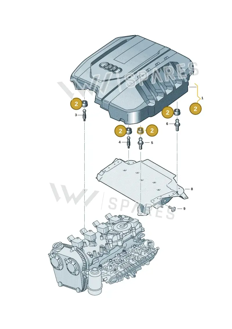 07C103226 — Audi A5 Limo 2.0 (2024-) diagram 8wk103052, position 2