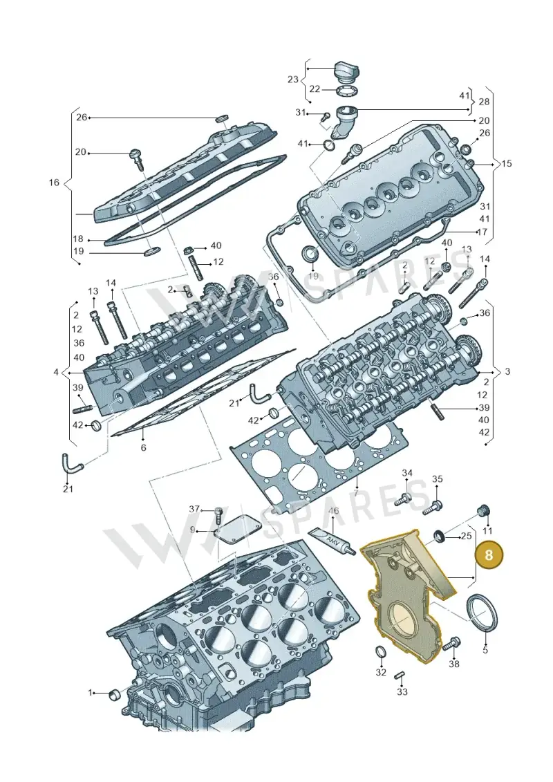 07D103171F — Audi A8/S8/qu. lang    08> (2007-) diagram 291103670, position 8