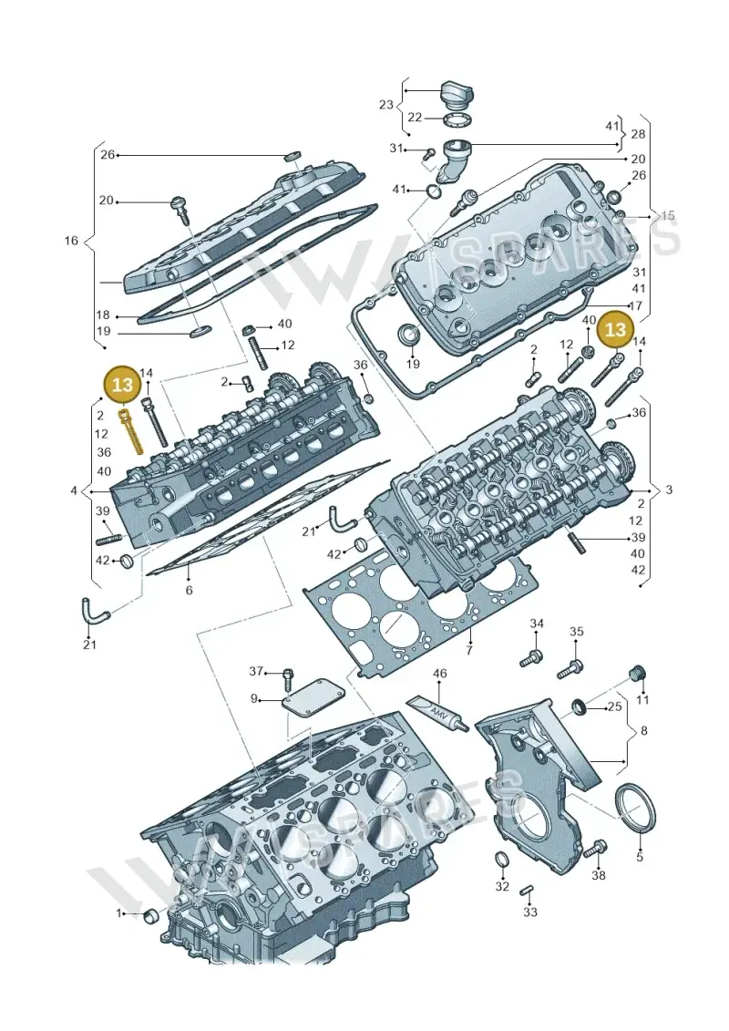 07D103384A — Audi A8/S8/qu. lang    08> (2007-) diagram 291103670, position 13