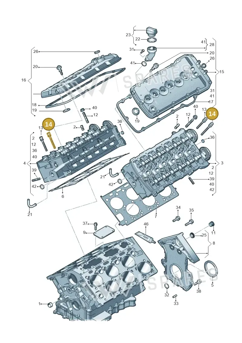 07D103385A — Audi A8/S8/qu. lang    08> (2007-) diagram 291103670, position 14