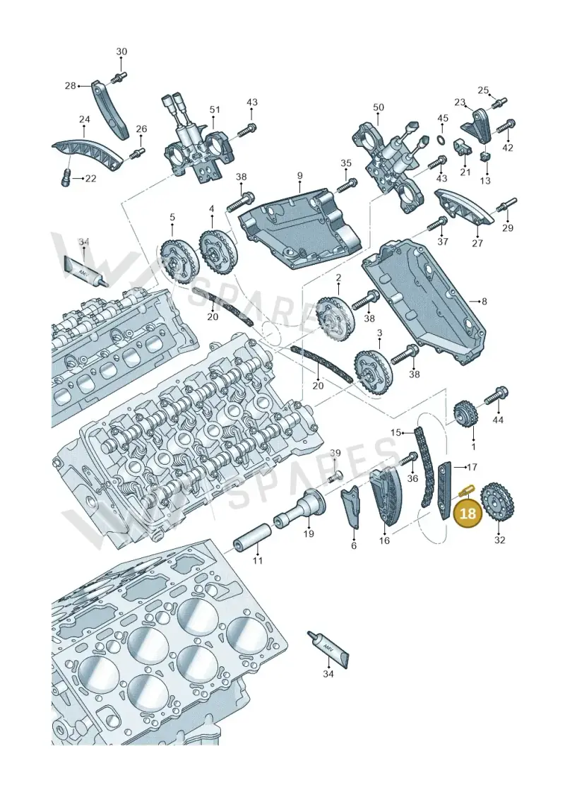 07D109471A — Audi A8/S8/qu. lang    08> (2007-) diagram 291109630, position 18