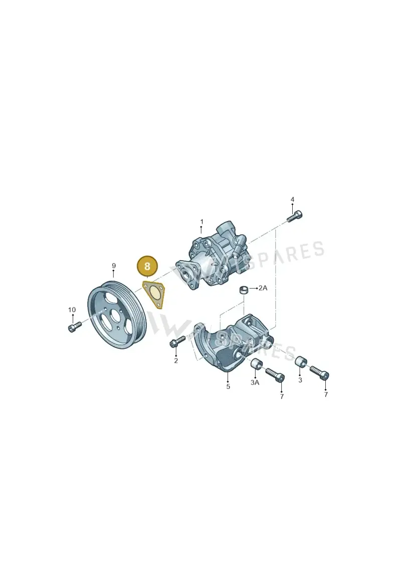 07D145194A — Audi A8L qu. 3.0 TDI (2013-2018) diagram 771145750, position 8