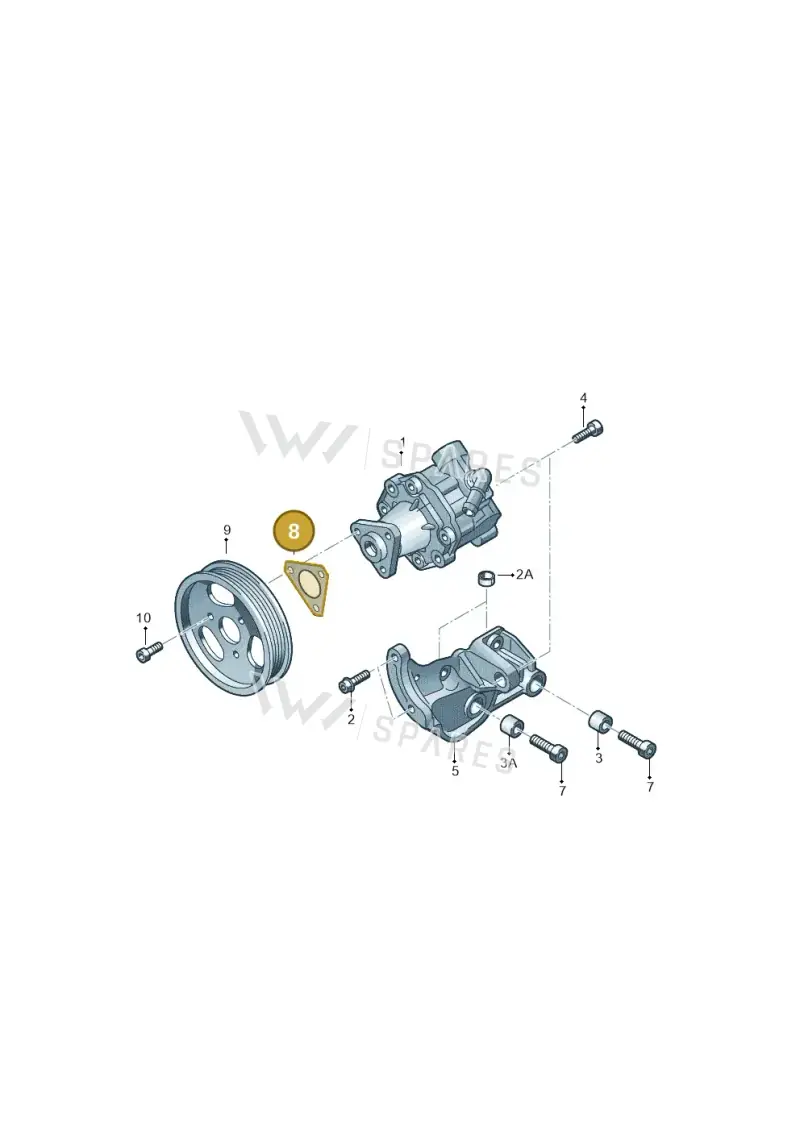 07D145194D — Audi A8L qu. 3.0 TDI (2013-2018) diagram 771145750, position 8