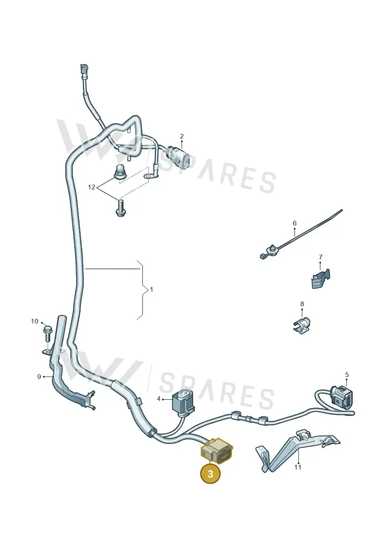 07D973703 — Audi RSQ3 qu. 2.5 (2013-2018) diagram 728972800, position 3