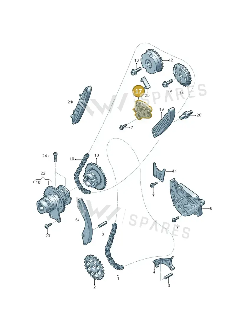 07K109217K — Audi RSQ3 Sportback (2019-2024) diagram 898109300, position 17