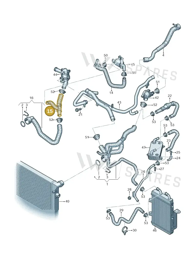07K121055A — Audi RS3 Sportback (2011-2012) diagram 720121330, position 15