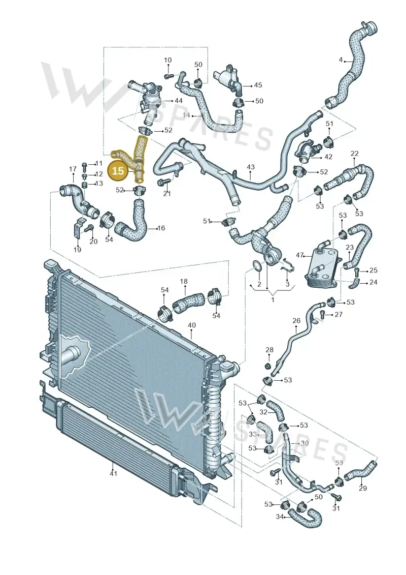07K121055A — Audi RSQ3 qu. 2.5 (2013-2018) diagram 764121330, position 15