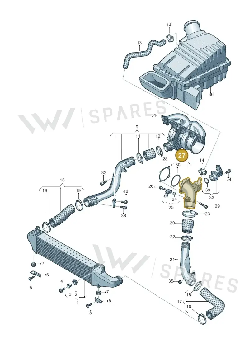 07K133066K — Audi RSQ3 Sportback (2019-2024) diagram 898145800, position 27