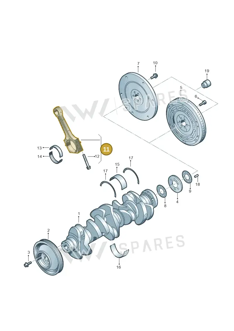 07K198401E — Audi RSQ3 Sportback (2019-2024) diagram 676105100, position 11