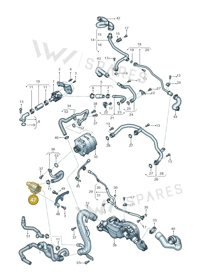 07K965561B — Audi RS Q8 Quattro (2019-) diagram 595121002, position 47