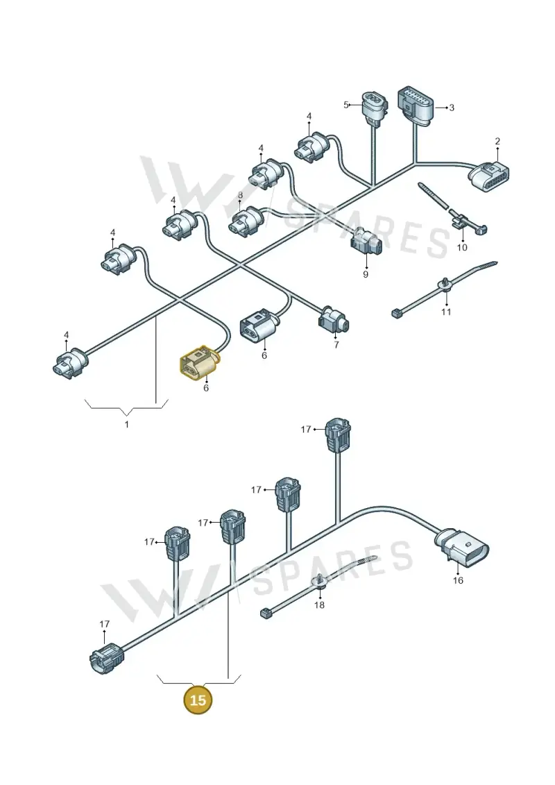 07K971082F — SEAT CUPRA Formentor (2020-) diagram 898971100, position 15
