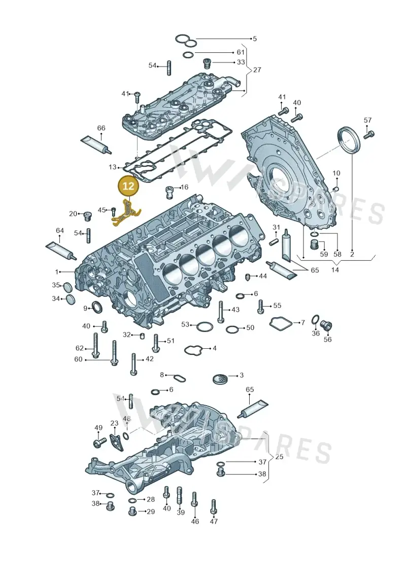 07L103158D — Audi R8 Spyder (2015-2024) diagram 641103000, position 12