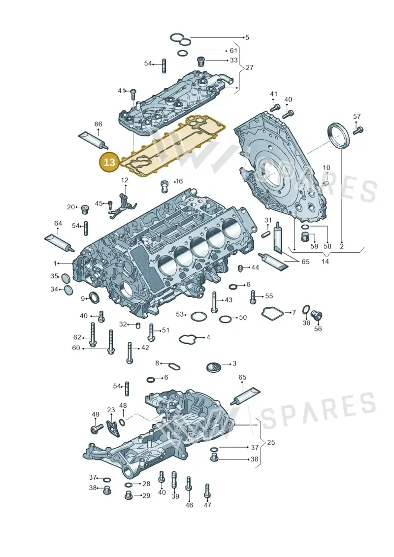 07L103161H — Audi R8 Spyder (2015-2024) diagram 641103000, position 13