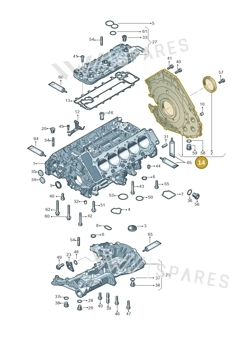07L103171AS — Audi R8 Spyder (2015-2024) diagram 641103000, position 14