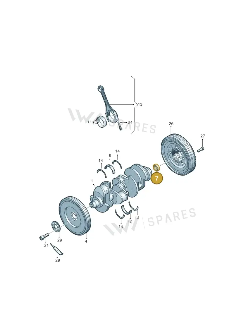 07L105276 — Audi R8 Spyder (2015-2024) diagram 872105015, position 7