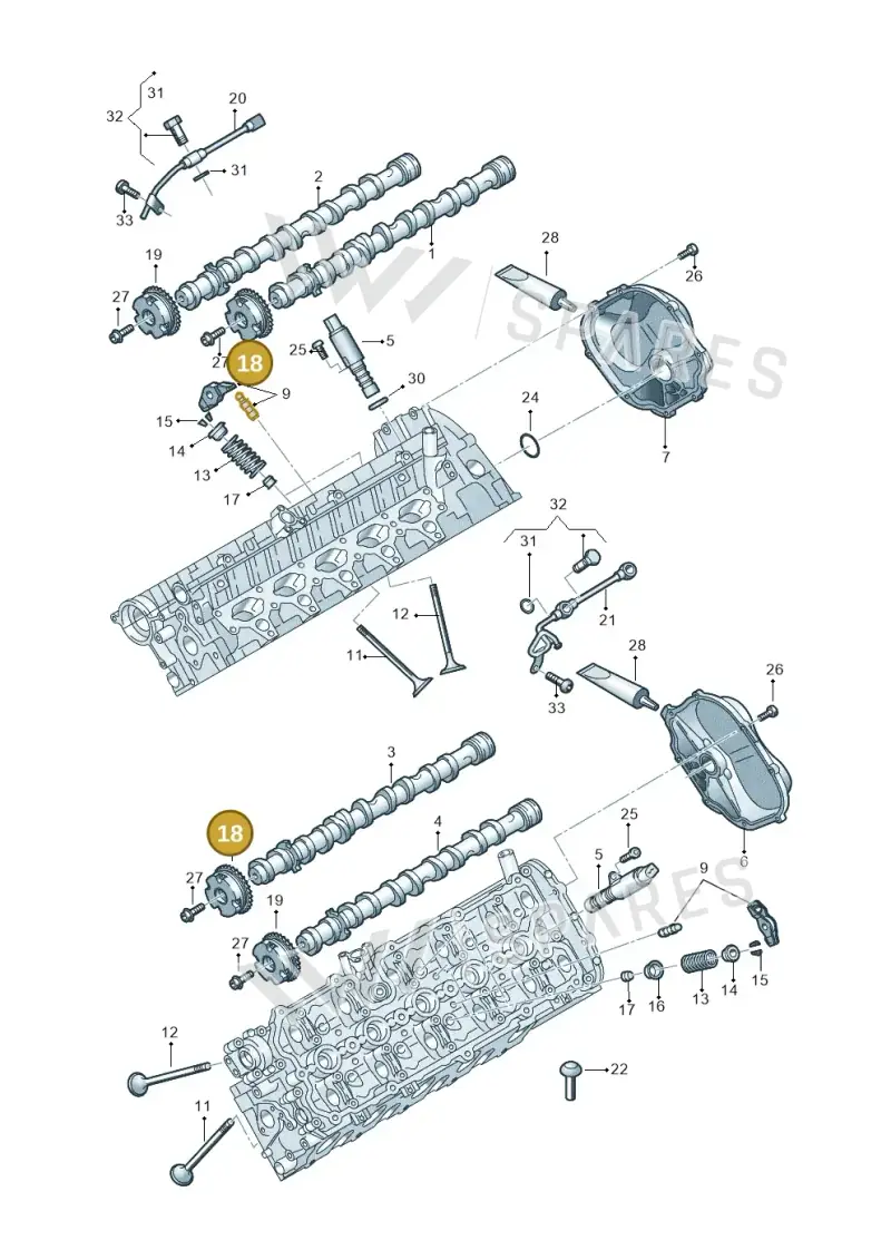 07L109083H — Audi R8 Spyder (2015-2024) diagram 872109200, position 18