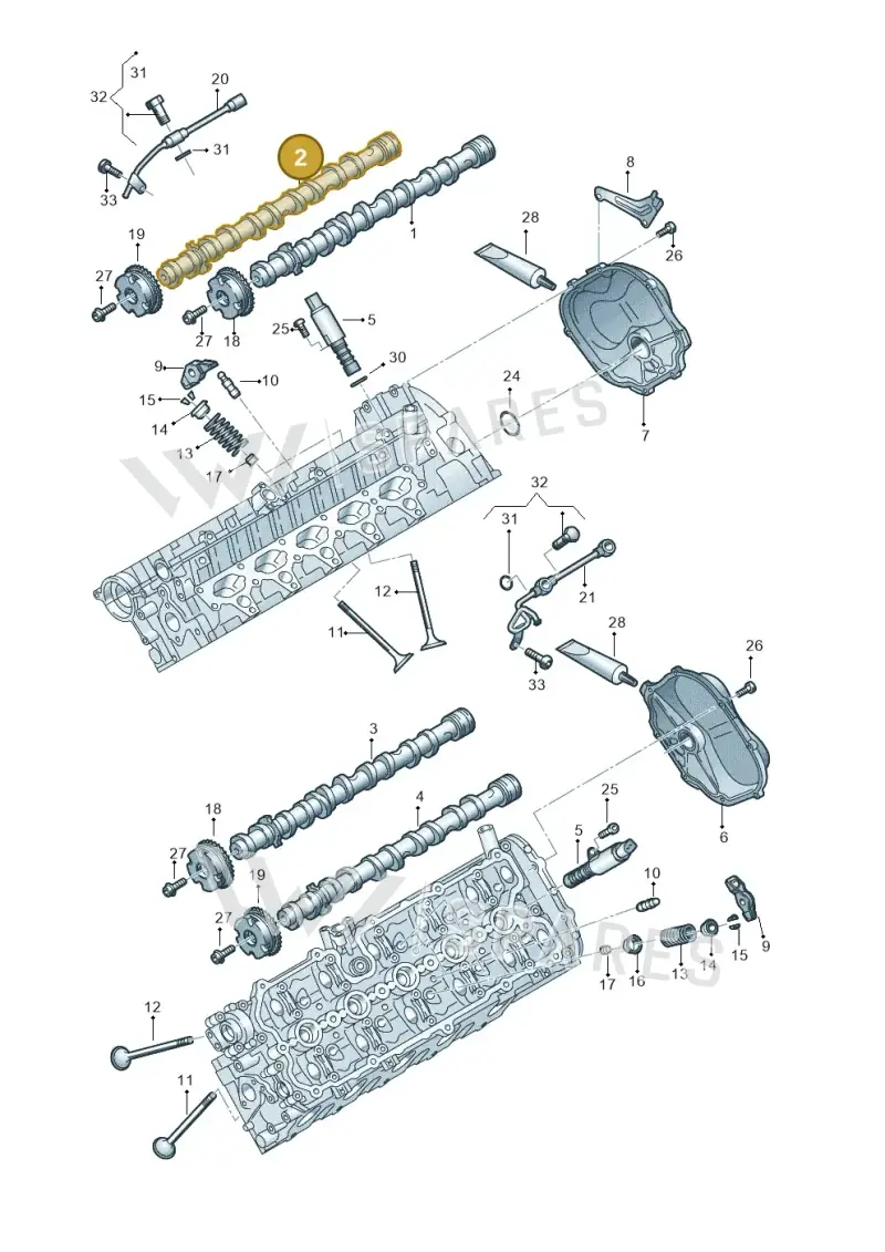 07L109102AL — Audi R8 qu. 5.2 (2012-2015) diagram 618109150, position 2