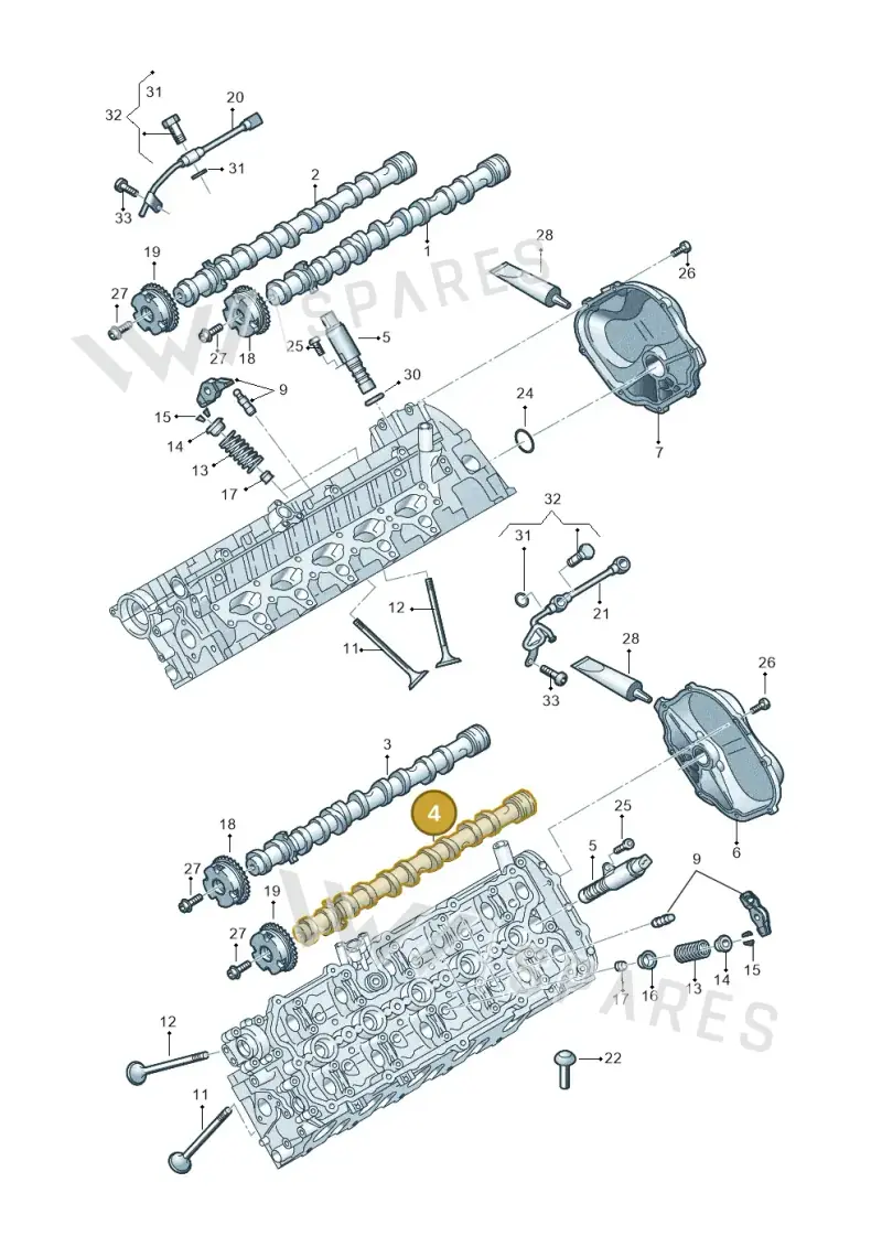 07L109104AB — Audi R8 Spyder (2015-2024) diagram 872109200, position 4