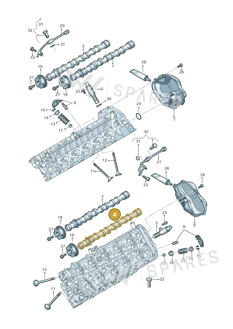 07L109104Q — Audi R8 Spyder (2015-2024) diagram 872109200, position 4