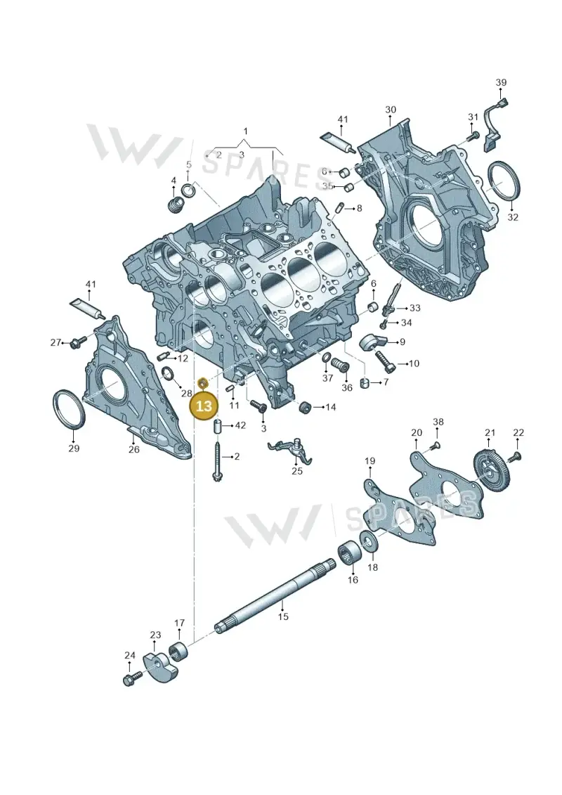 07L109291 — Audi Q5 (2016-2020) diagram 849103180, position 13