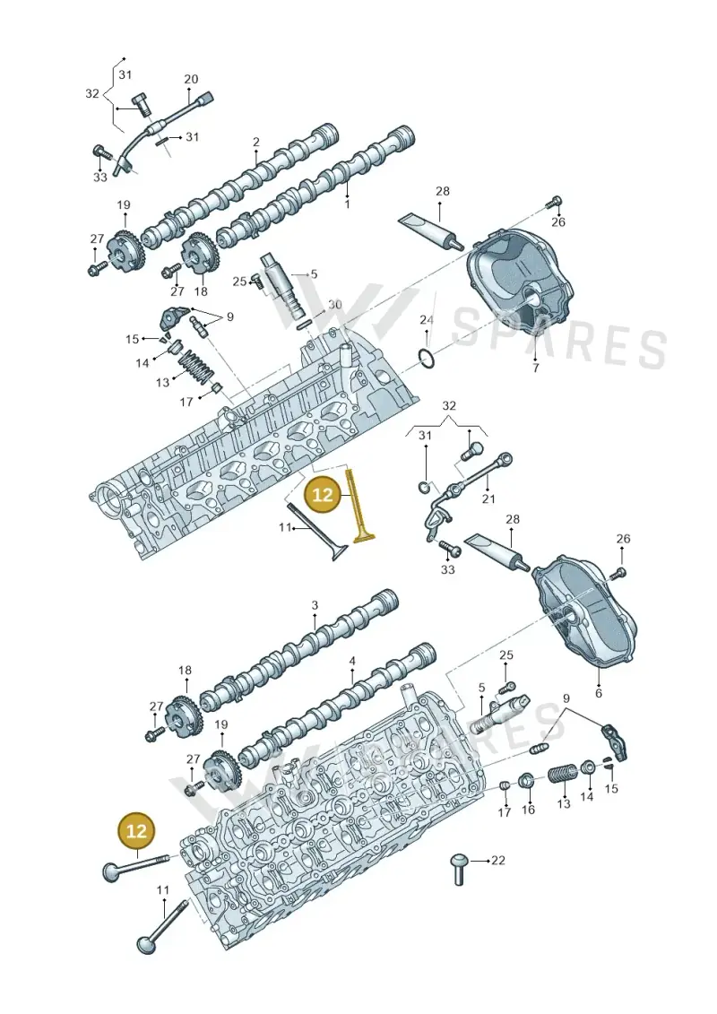 07L109611D — Audi R8 Spyder (2015-2024) diagram 872109200, position 12