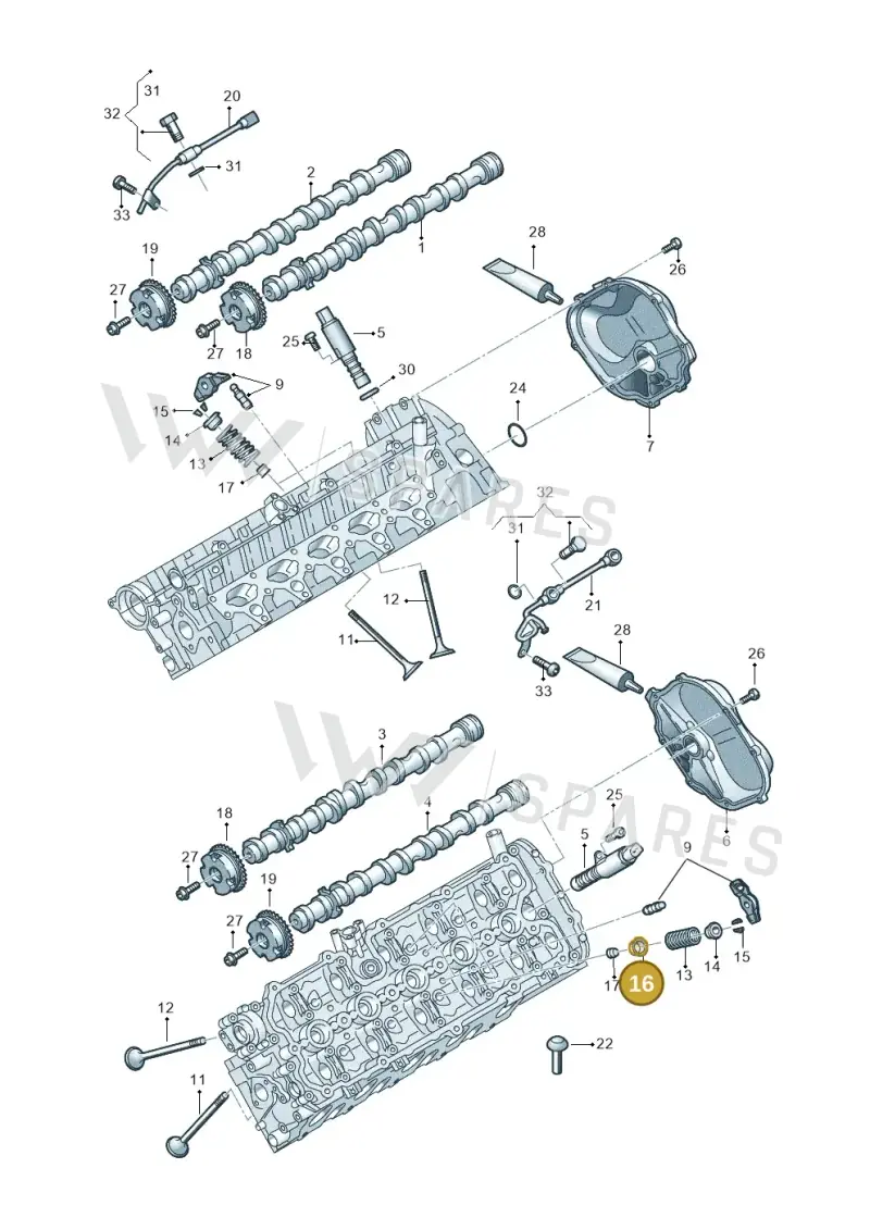 07L109629F — Audi R8 Spyder (2015-2024) diagram 872109200, position 16