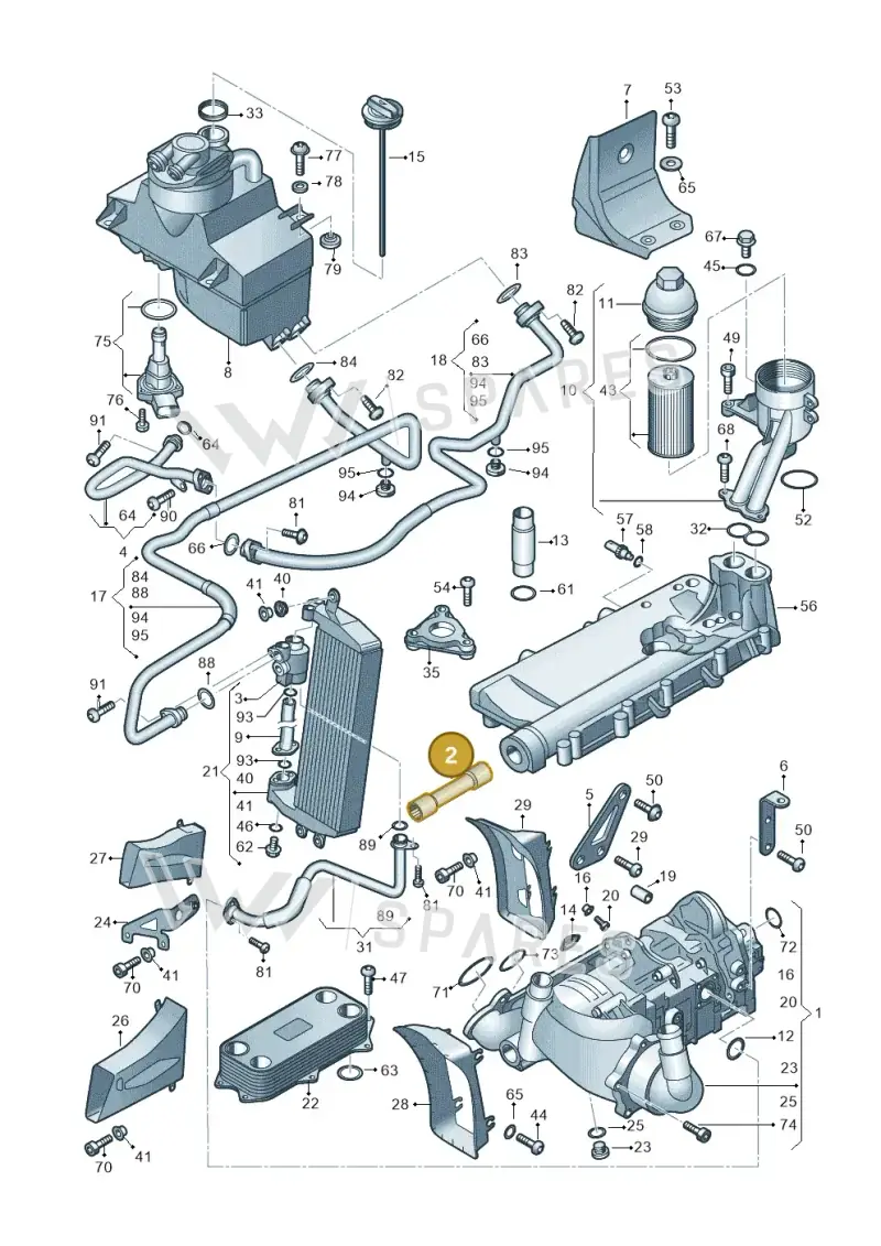 07L115138H — Audi R8 qu. 5.2 (2012-2015) diagram 752115050, position 2