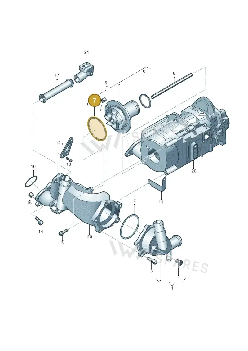 07L121437 — Audi R8 Spyder (2015-2024) diagram 641121100, position 7