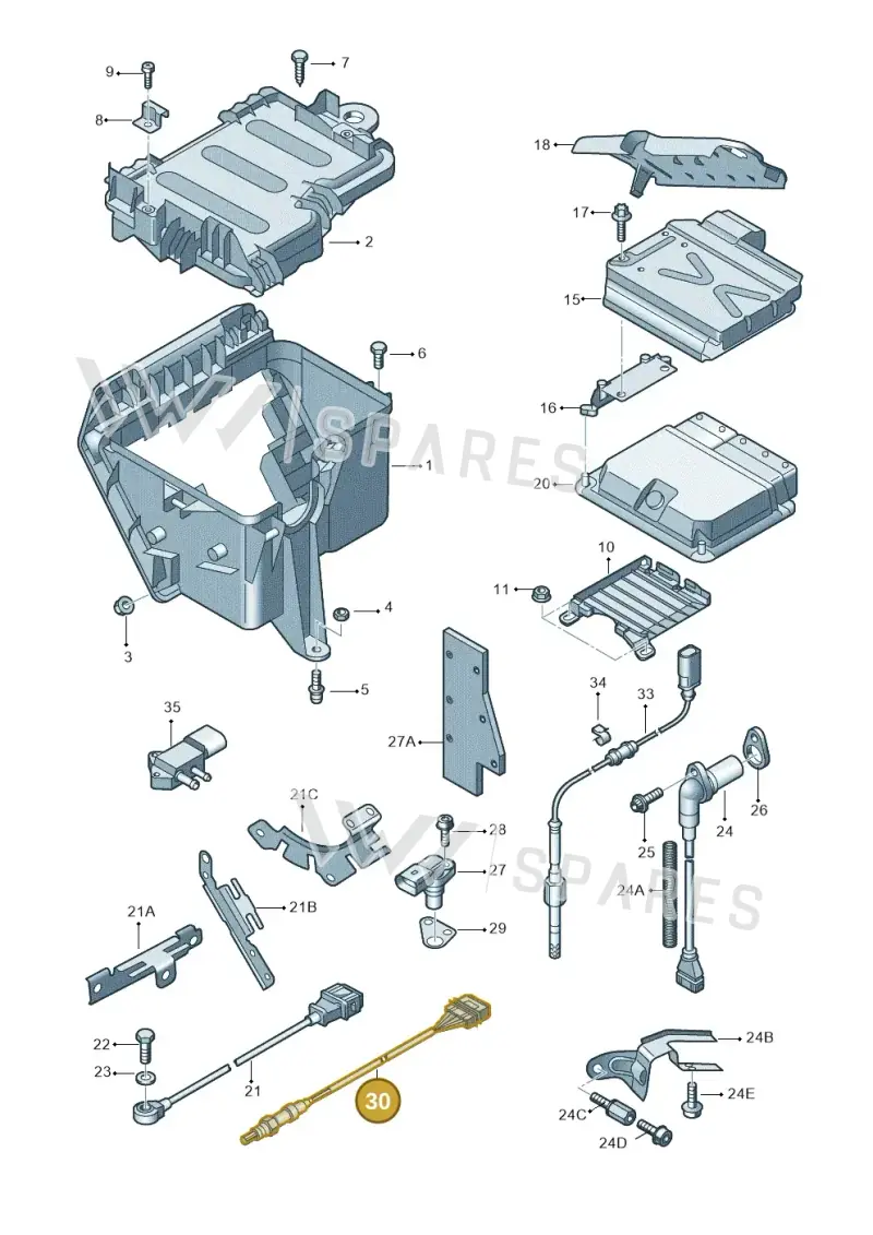 07L906265F — Audi A8/S8/qu. lang    08> (2007-) diagram 291906000, position 30