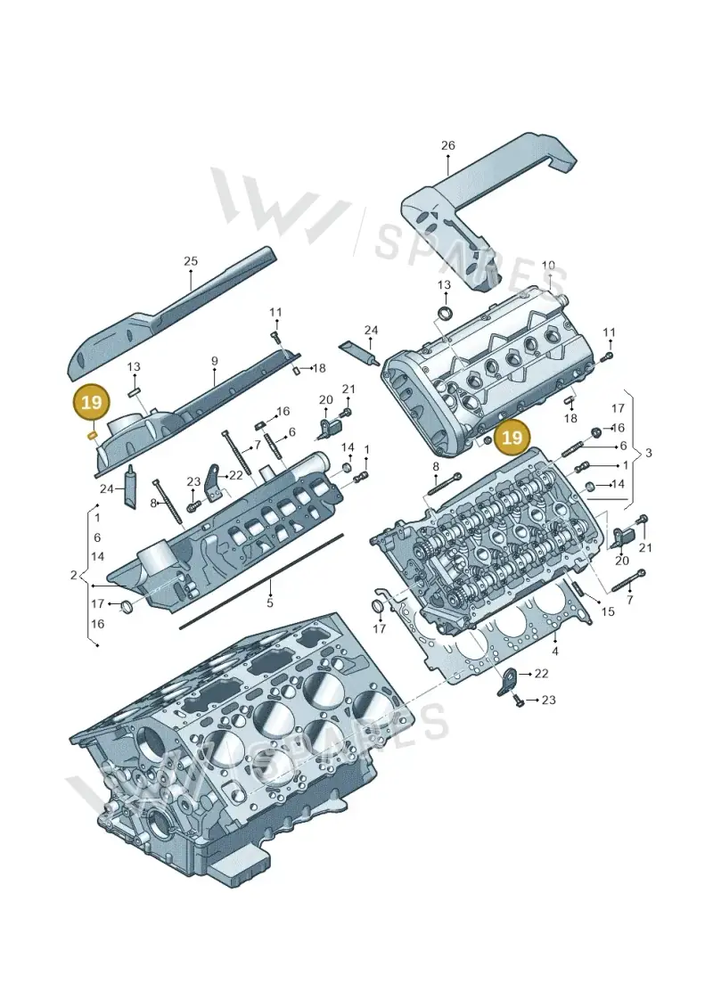 07P103517 — Audi A8L qu. 3.0 TDI (2013-2018) diagram 696103370, position 19