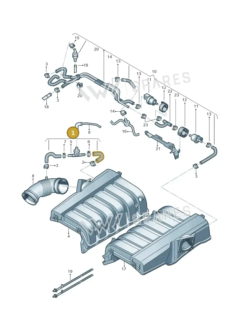 07P133750D — Audi A8L qu. 3.0 TDI (2013-2018) diagram 771133600, position 1