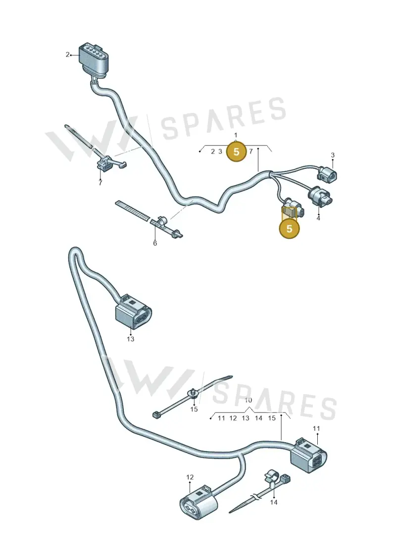 07P973702A — Audi RS6 Avant (2019-) diagram 538971200, position 5