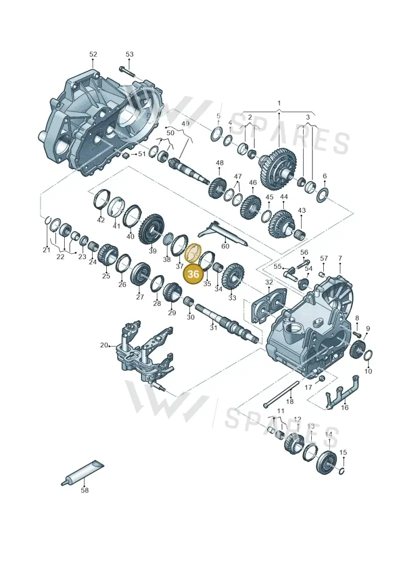 085311279B — Audi A1 sportback 1.0 (2018-) diagram 837305030, position 36
