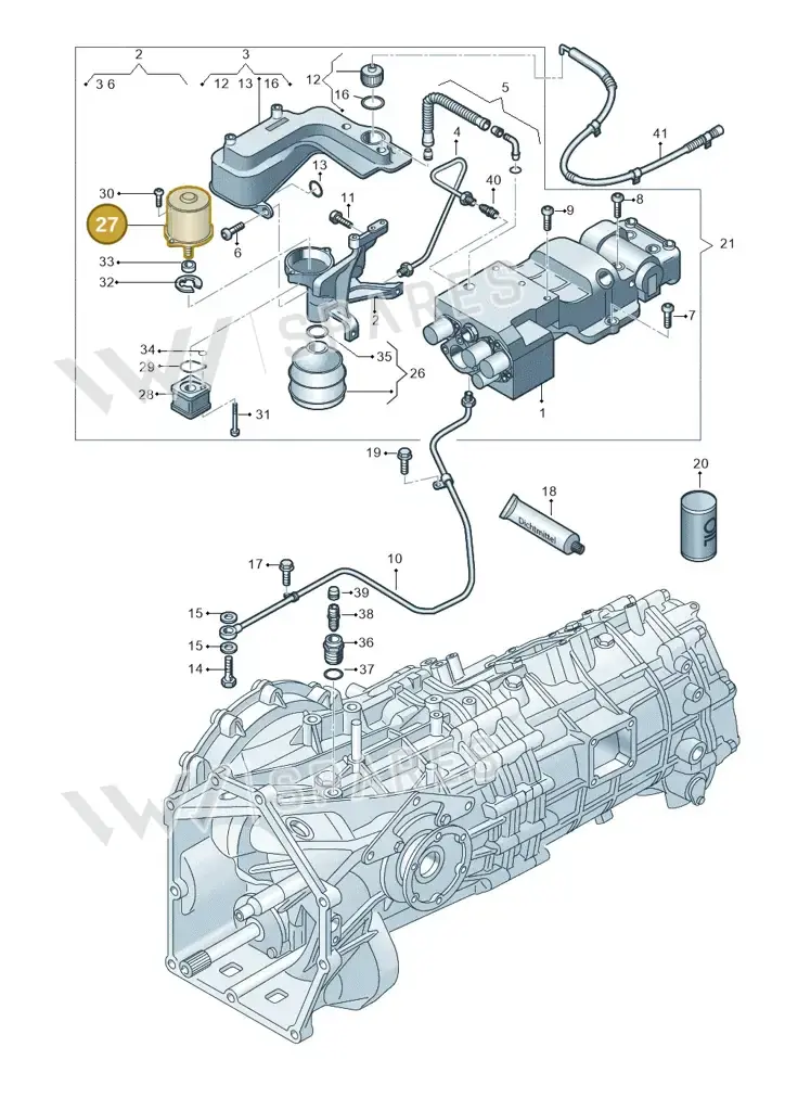 086959755 — Audi R8 08> (2007-) diagram 618325100, position 27