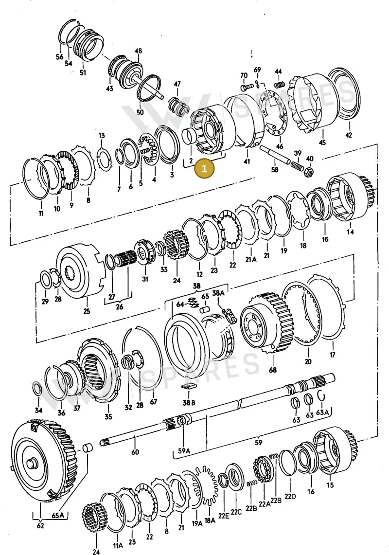 087323109 — Audi 100/Wagon (1989-1990) diagram 079063100, position 1