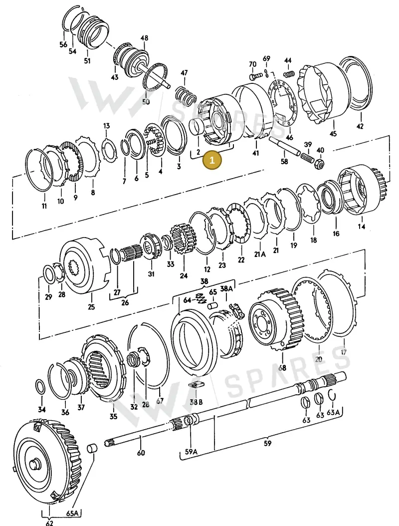 087323109 — Audi 200 Turbo (1988-1990) diagram 087063000, position 1