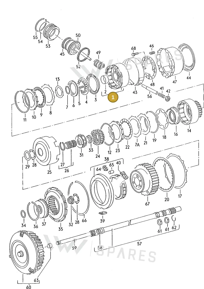087323109 — Audi COUPE/3 (1988-1994) diagram 142323100, position 1