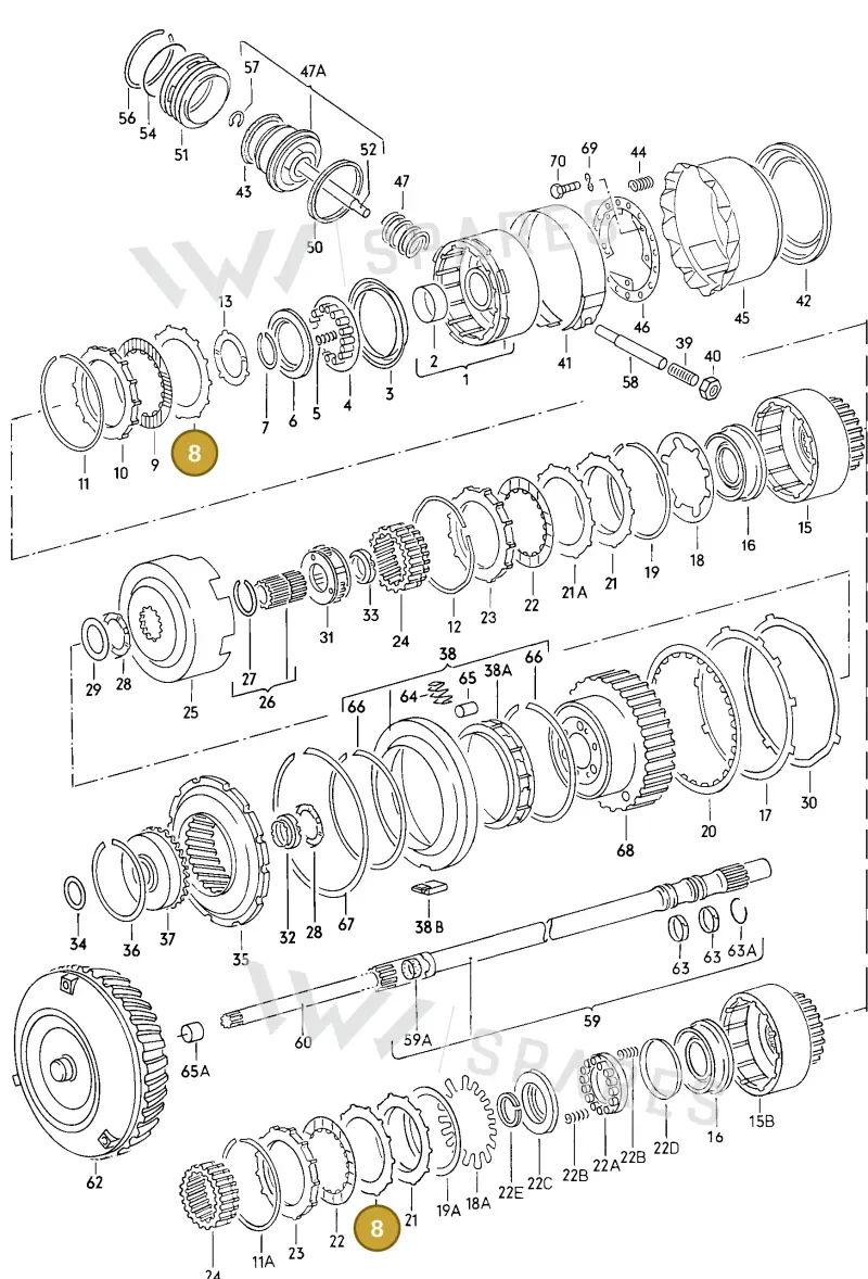 087323139 — Audi 5000 S/Wagon (1986-1988) diagram 005063000, position 8