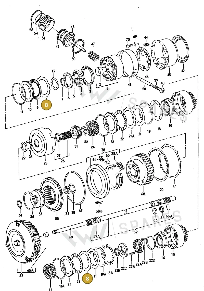 087323139 — Audi 100/Wagon (1989-1990) diagram 079063100, position 8