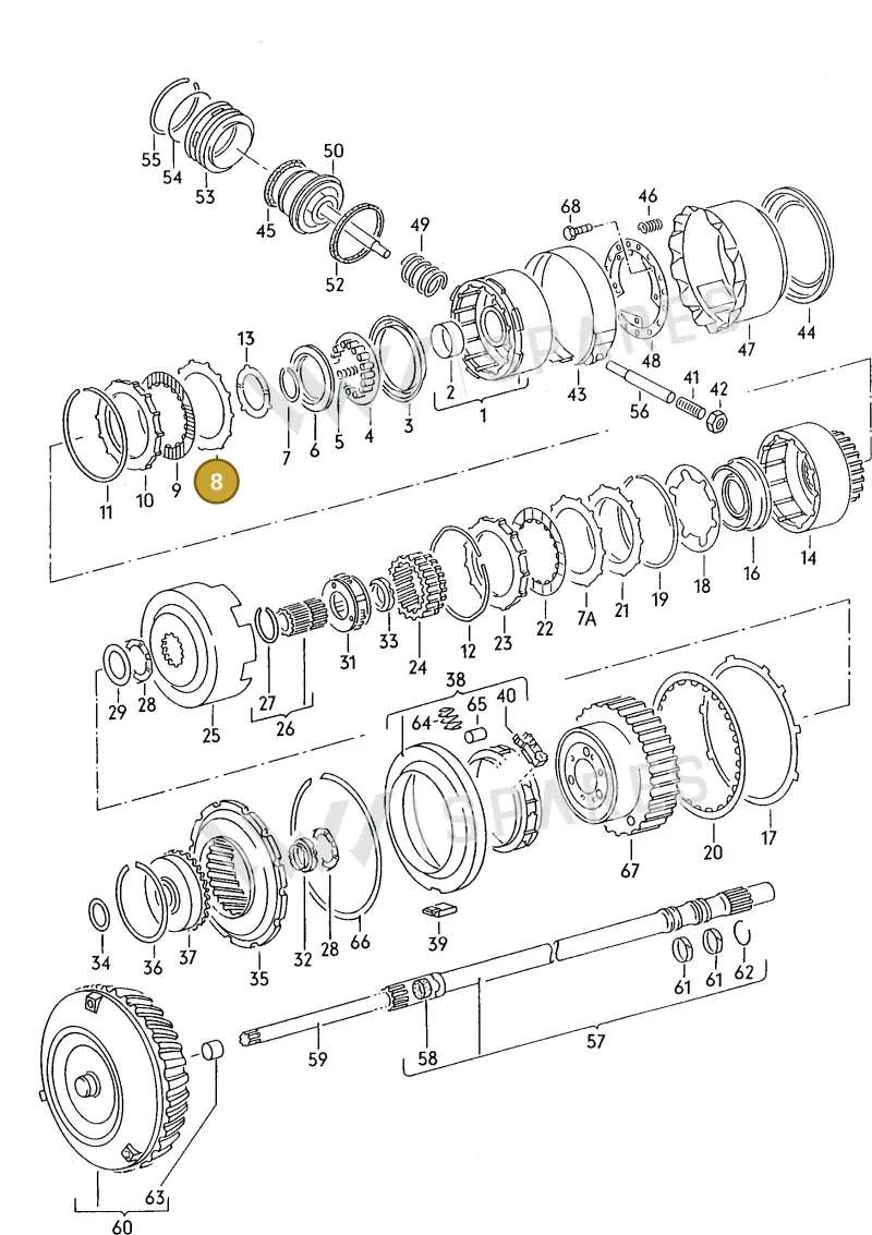 087323139 — Audi COUPE/3 (1988-1994) diagram 142323100, position 8