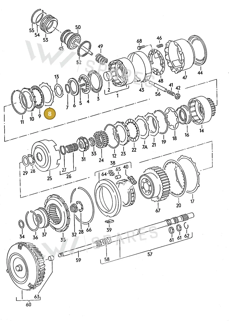 087323139 — Audi 80/90 (1989-1991) diagram 071047000, position 8